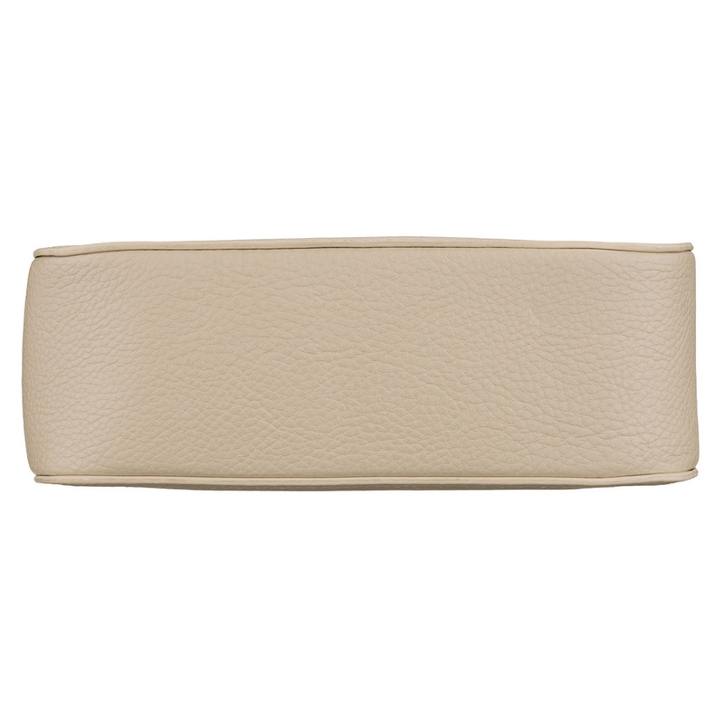 Miejska torebka damska na ramię w beżowym kolorze wykonana ze skóry ekologicznej - Rovicky