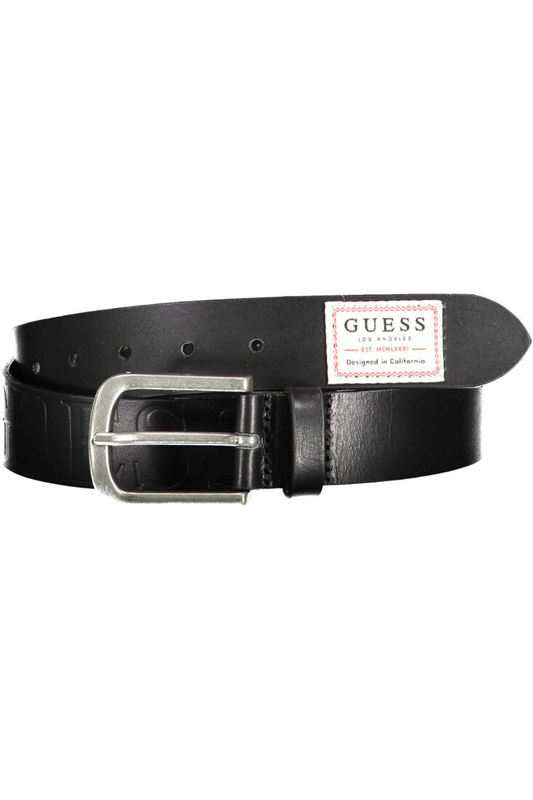SKÓRZANY PASEK MĘSKI GUESS JEANS CZARNY