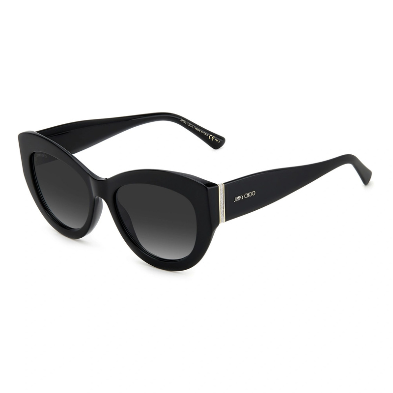 Okulary JIMMY CHOO XENA-S-807-9O. Okulary przeciwsłoneczne, Kolor czarny. Kobieta.