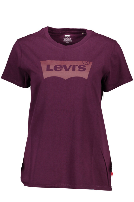 FIOLETOWY T-SHIRT DAMSKI Z KRÓTKIM RĘKAWEM LEVI&#39;S
