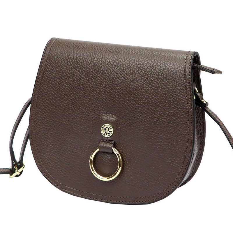 Gregorio skórzana damska listonoszka torebka zamykana klapą na magnes