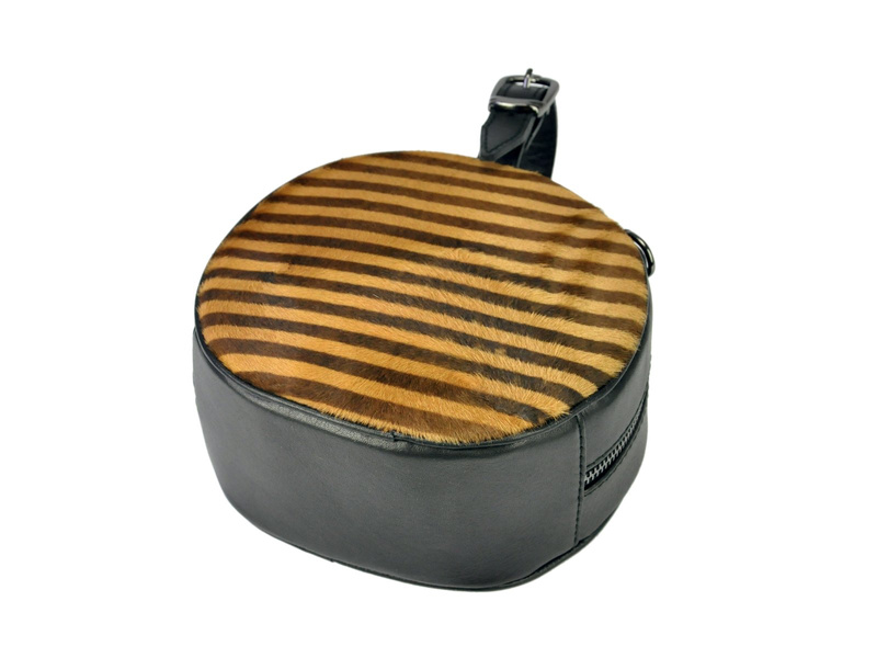 Okrągła damska modna listonoszka na ramię Patrizia