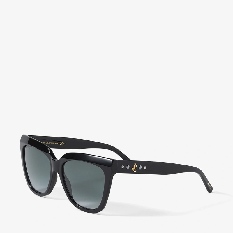 Okulary JIMMY CHOO JULIEKA-S-807. Okulary przeciwsłoneczne, Kolor czarny. Kobieta.