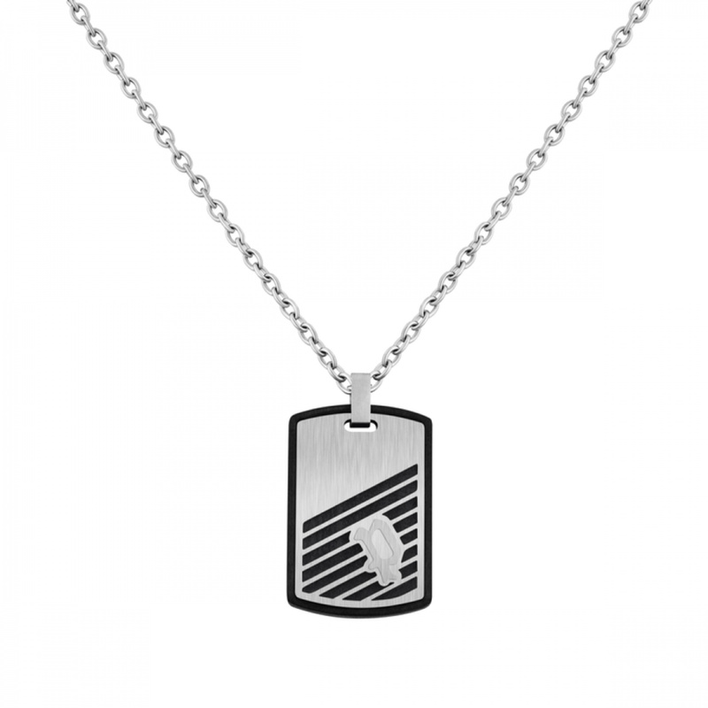 Biżuteria POLICE PJ26464PSS01. Naszyjnik, Kolor szary. Mężczyzna.