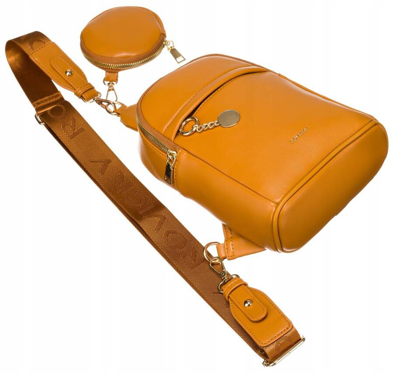 Rovicky Listonoszka Damska Torebka Na Ramię Crossbody Skóra Eko Z Etui