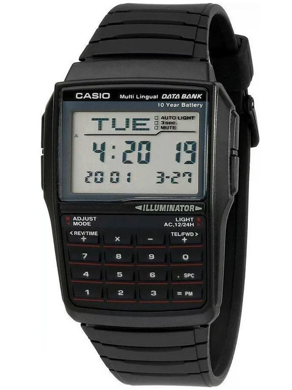ZEGAREK MĘSKI CASIO VINTAGE DATABANK DBC-32D-1ADF (zd162b) + BOX