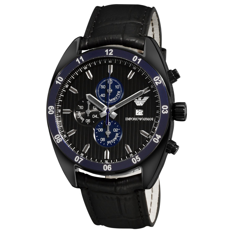 Zegarek ARMANI AR5916. Kwarcowy, Kolor czarny. Mężczyzna.