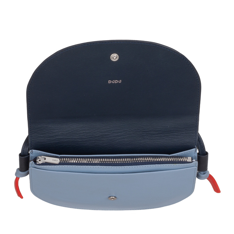 DuDu damska listonoszka skóra naturalna torebka przez ramię organizer