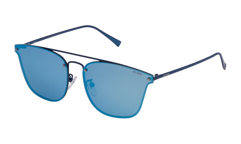 Okulary STING SST190-BL6B. Okulary przeciwsłoneczne, Kolor niebieski. Mężczyzna.
