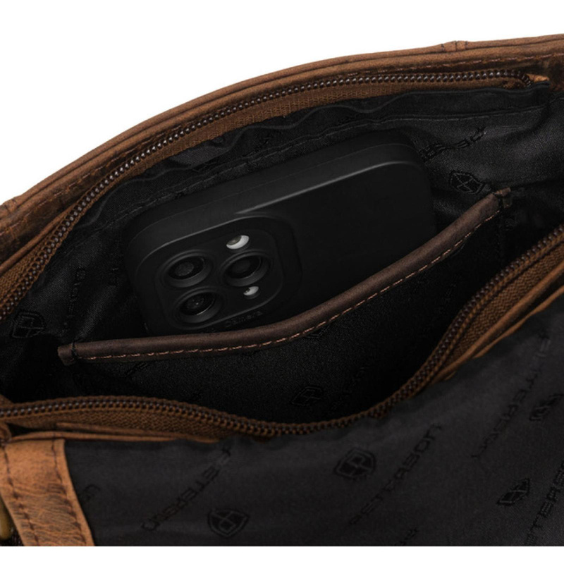 Saszetka męska z naturalnej skóry Peterson PTN 996-S-NSH