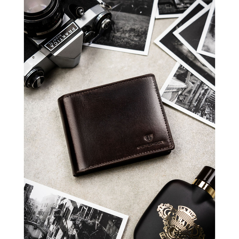 Skórzany męski portfel Peterson PTN N992-BUF