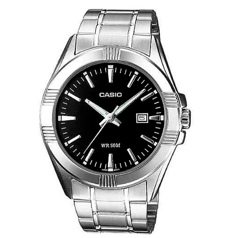 Zegarek CASIO MTP-1308D-1A. Kwarcowy, Kolor czarny. Mężczyzna.