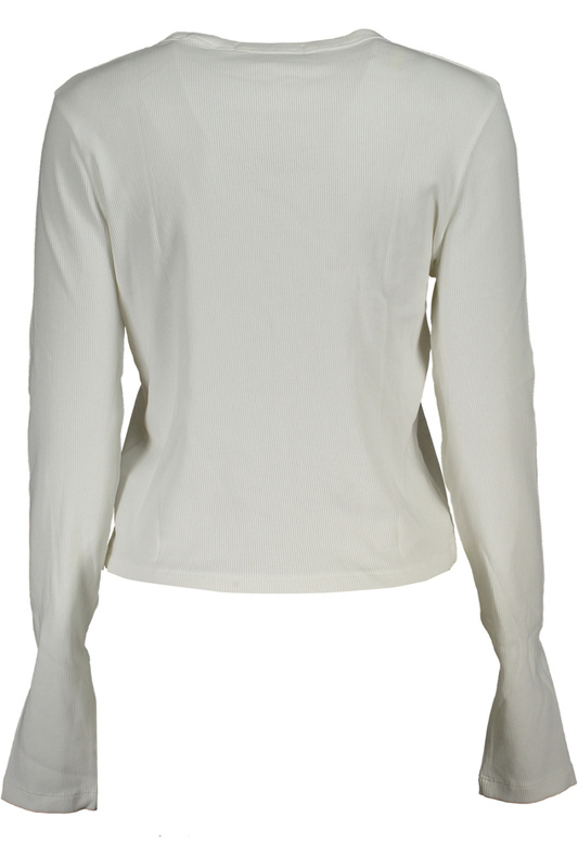 CALVIN KLEIN DAMSKI T-SHIRT Z DŁUGIM RĘKAWEM, BIAŁY