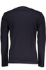 NIEBIESKI T-SHIRT MĘSKI Z DŁUGIM RĘKAWEM GUESS JEANS