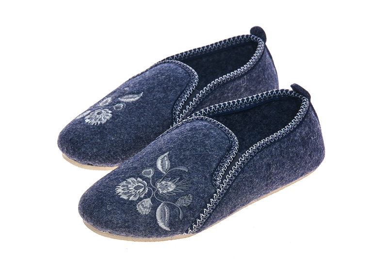 Bambosze damskie z gumką filc