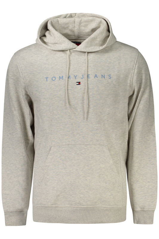 TOMMY HILFIGER MĘSKA SZARA BLUZA Z ROZPINANYM NA ZAMEK