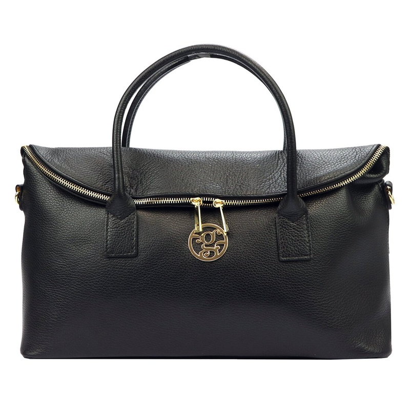 Gregorio Duża torebka damska do ręki elegancka ze skóry naturalnej