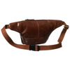 Klasyczna skórzana nerka męska na biodra w brązowym kolorze - Peterson