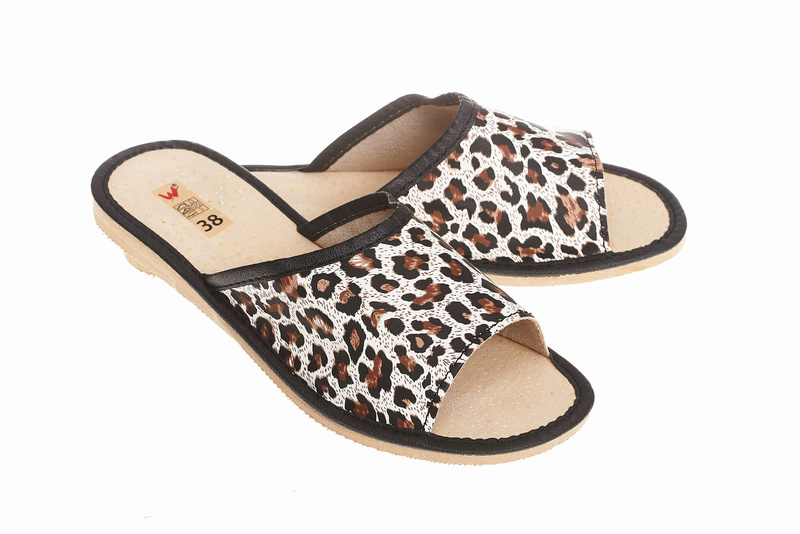 Wójciak Podhale damskie kapcie domowe laczki z otwartym palcem