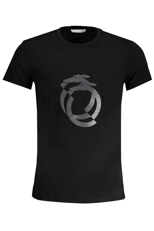 T-SHIRT MĘSKI Z KRÓTKIM RĘKAWEM TRUSSARDI CZARNY
