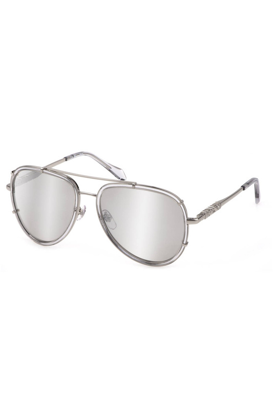 JUST CAVALLI DAMSKIE SREBRNE OKULARY PRZECIWSŁONECZNE