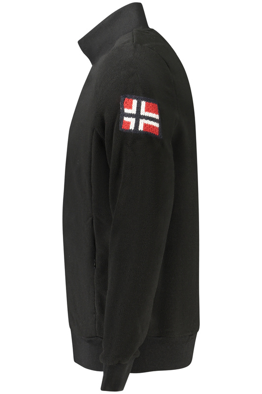 Norway 1963 MĘSKA CZARNA BLUZA Z ROZPINANYM NA ZAMEK