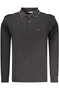COVERI MOVING MĘSKA KOSZULKA POLO Z DŁUGIM RĘKAWEM CZARNA