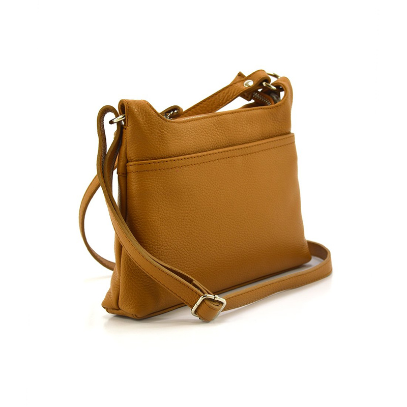 Torebka skórzana vp926 camel