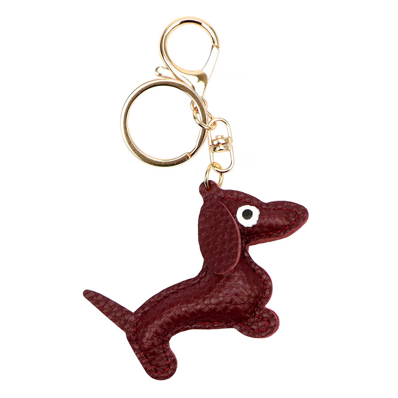 Florence brelok do torebki zawieszka do kluczy pies skóra naturalna