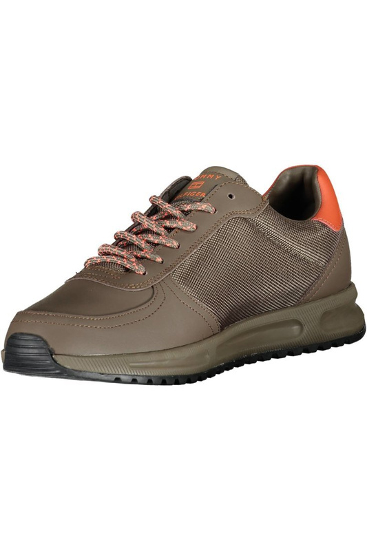BRĄZOWE MĘSKIE BUTY SPORTOWE TOMMY HILFIGER