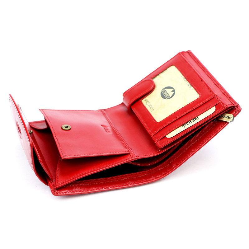 EL FORREST damska portmonetka skóra naturalna zgrabny pojemny portfel