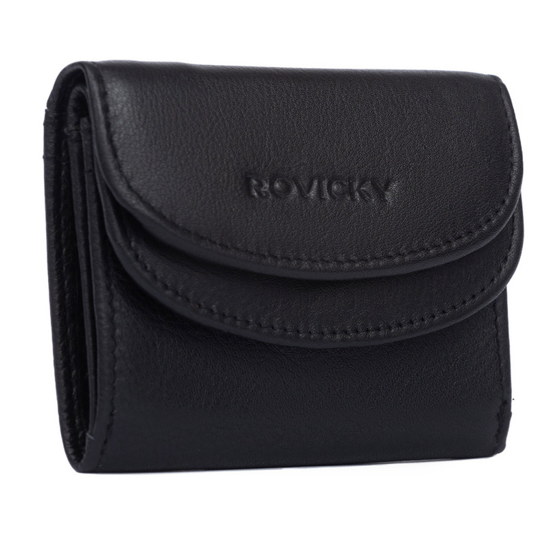 Elegancki skórzany mały portfel damski Rovicky