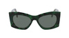 Okulary LANVIN LNV605S-325. Okulary przeciwsłoneczne, Kolor zielony. Kobieta.
