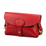 Damska torebka przez ramię listonoszka z klapą ze skóry naturalnej Luka