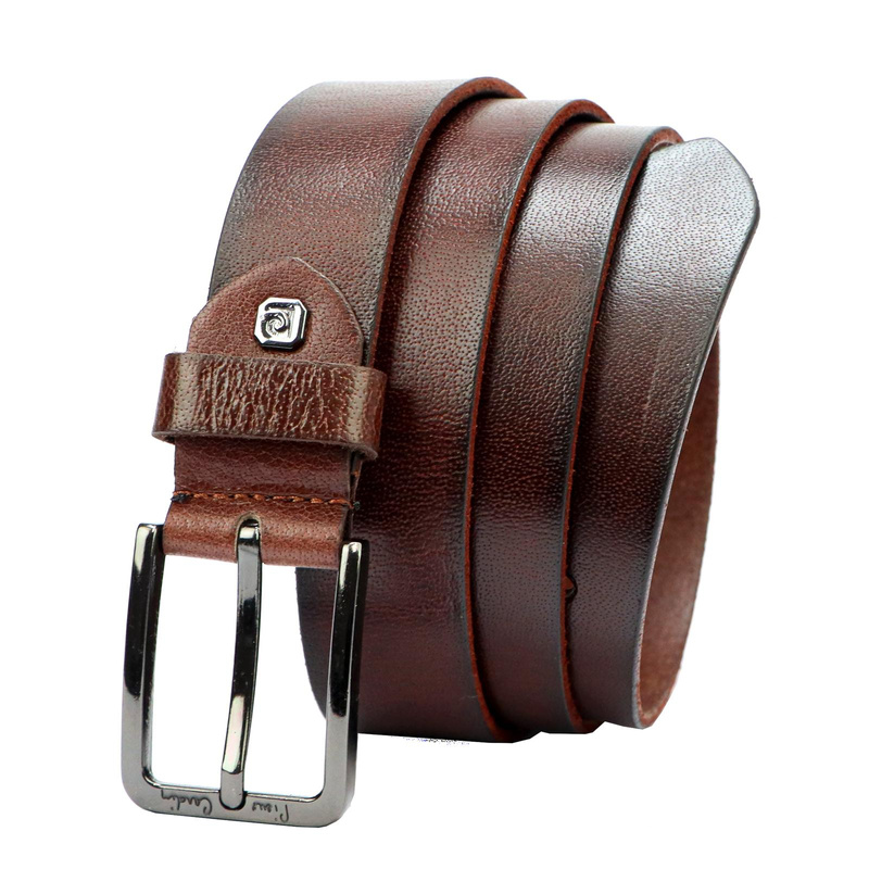 Pierre Cardin męski pasek do spodni skóra naturalna klasyczna klamra