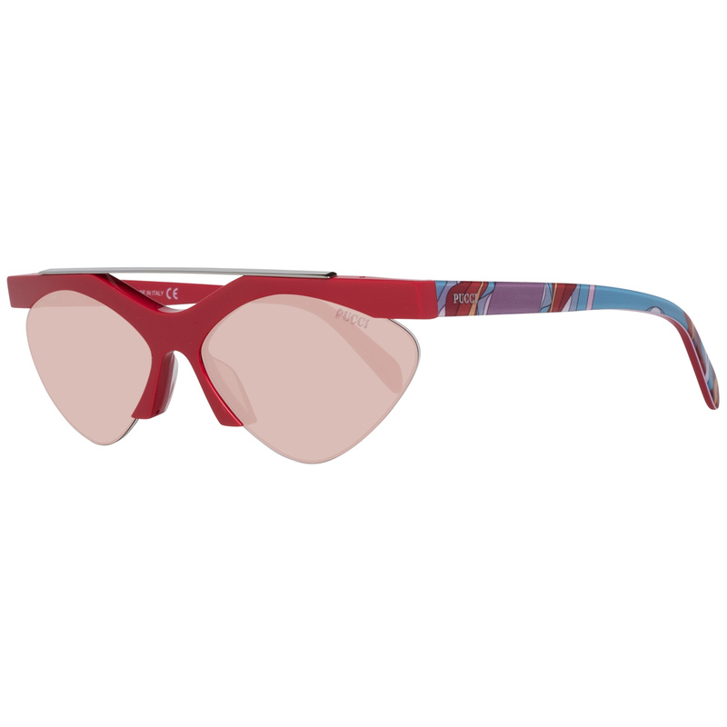 Okulary EMILIO PUCCI EP0137-5966S. Okulary przeciwsłoneczne, Kolor czerwony. Kobieta.