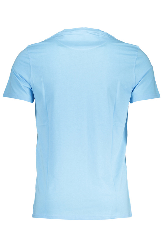 NIEBIESKI T-SHIRT MĘSKI Z KRÓTKIM RĘKAWEM HARMONT &amp; BLAINE