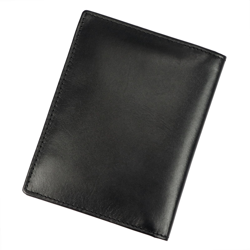 Pionowe składane Skórzane etui na karty dokumenty EL FORREST RFID