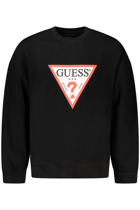 GUESS JEANS BLUZA BEZ ZAMKA MĘSKA CZARNA