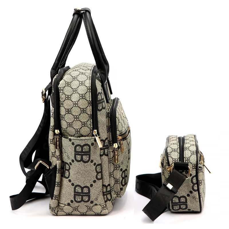 B.Cavalli zestaw plecak i damska listonoszka przez ramię z kieszeniami