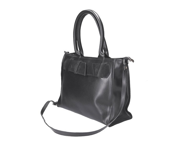 Innue damska shopperbag skóra naturalna pojemna torebka na ramię z paskiem