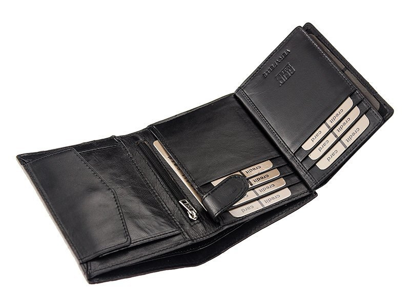 Męski duży portfel pleciony motyw Pierre Cardin