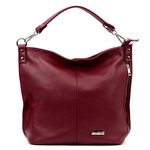 Damska stylowa skórzana torebka na ramię shopper z kieszeniami MiaMore