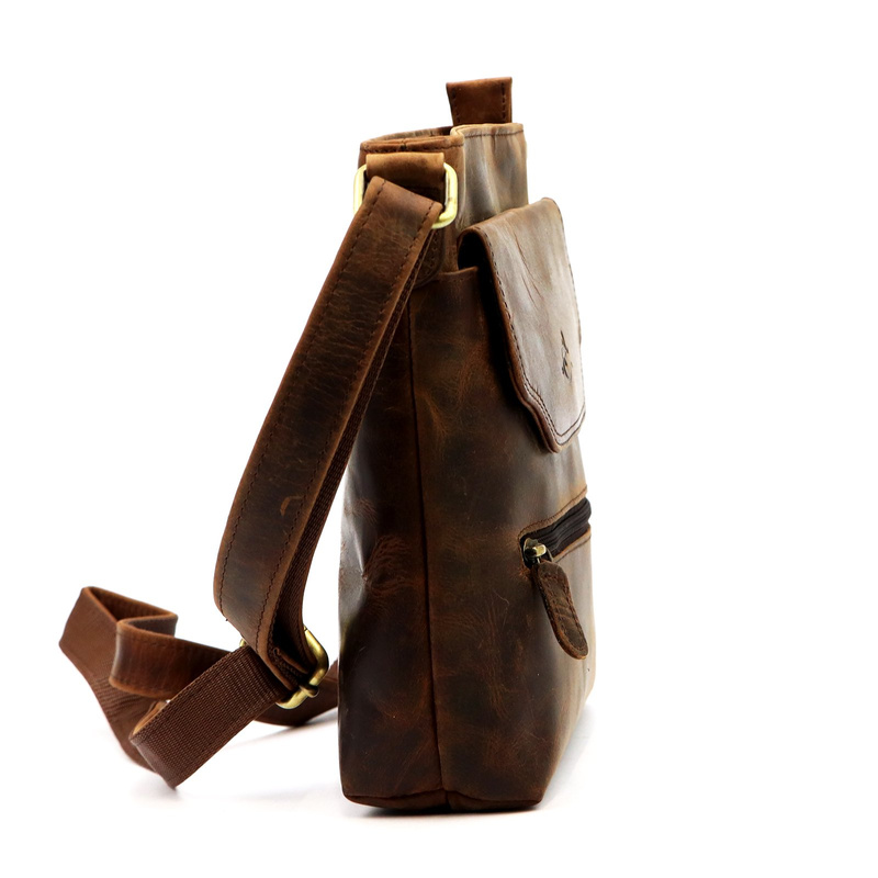 Andreas męska torba na ramię skóra naturalna saszetka przez ramię kieszenie