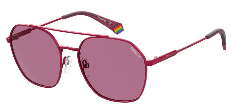 Okulary POLAROID PLD6172SQHO. Okulary przeciwsłoneczne, Kolor różowy. Unisex.