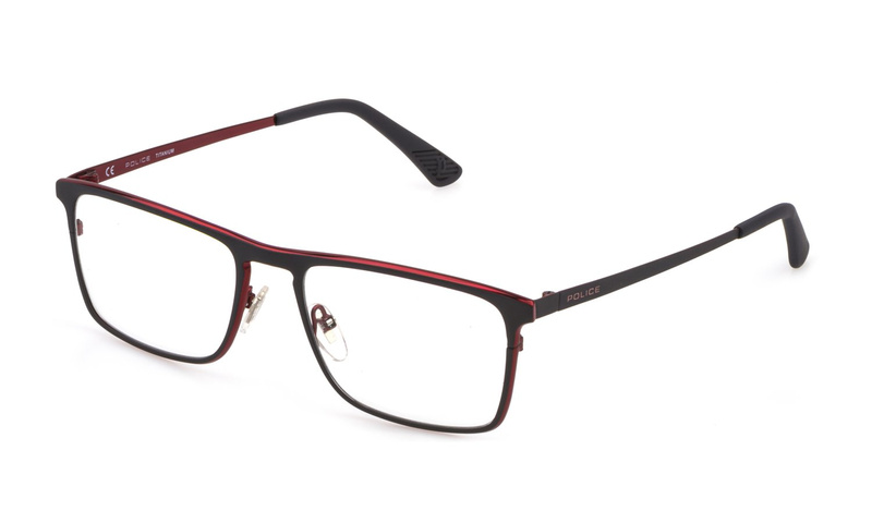 Okulary POLICE VPLB59-5408HR. Okulary, Kolor czerwony. Mężczyzna.