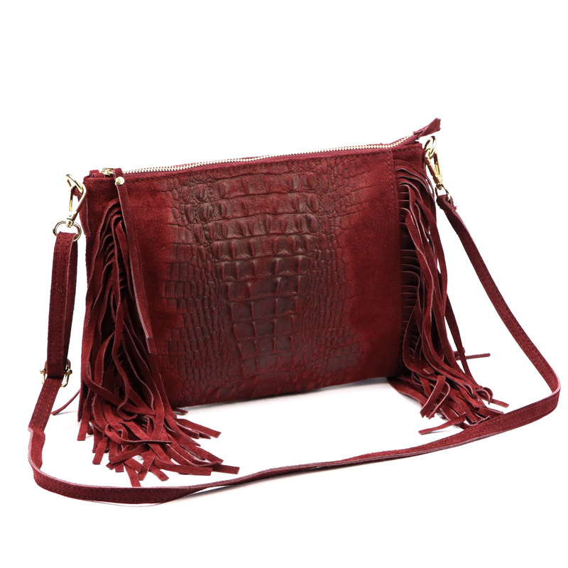 Damska torebka ze skóry naturalnej Luka 26-015 CROCO