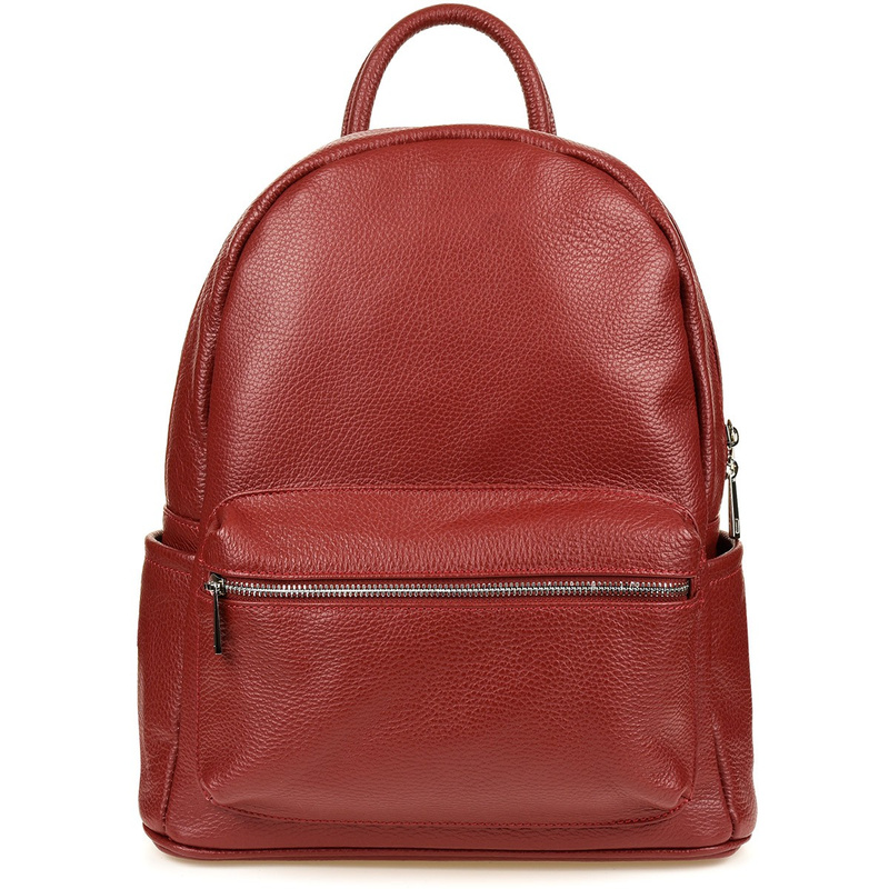 Skórzany plecak A4 duży pojemny do szkoły Włoski kremowy P16