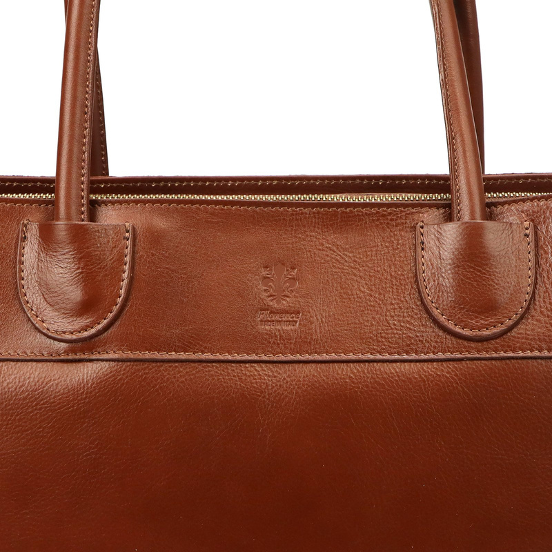 Skórzana duża elegancka damska shopperbag torebka na ramię Florence