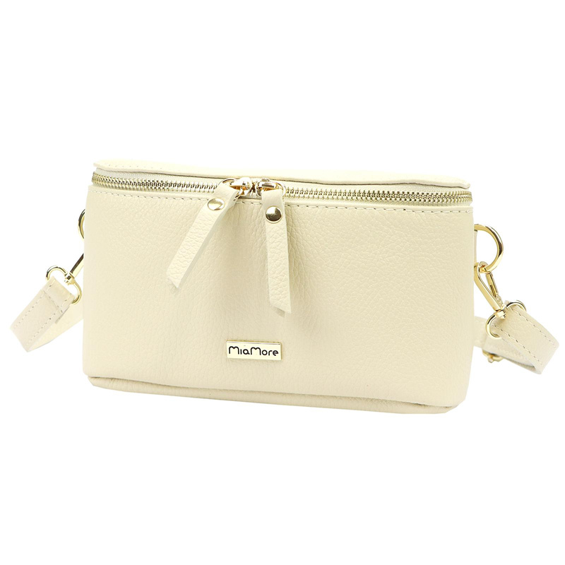 MiaMore Damska nerka saszetka przez ramię skóra naturalna miejska